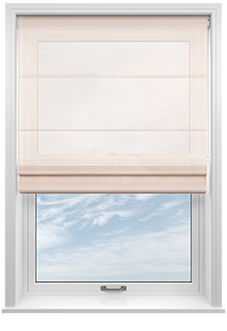 Pavia Voile, Peach Blush - Roman Blind